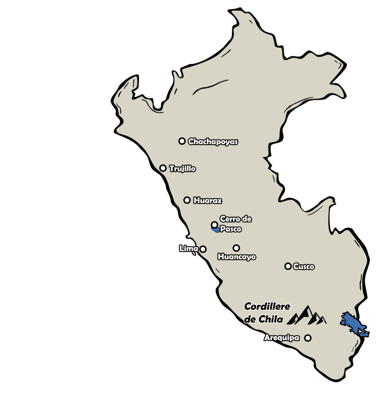 carte localisation cordillère de Chila